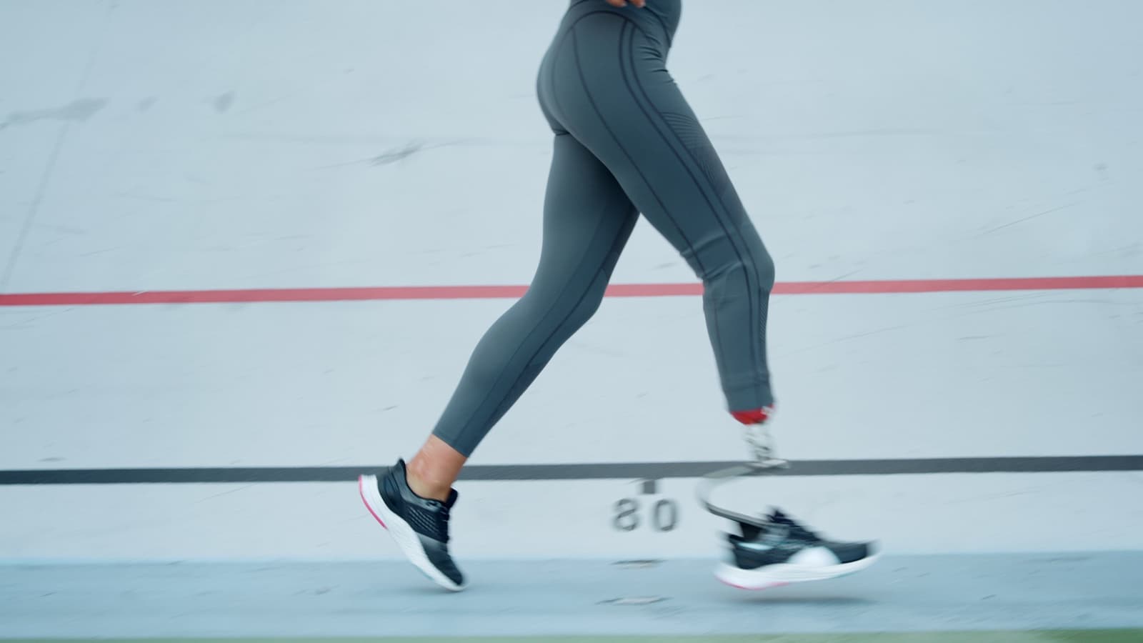 Athlete running